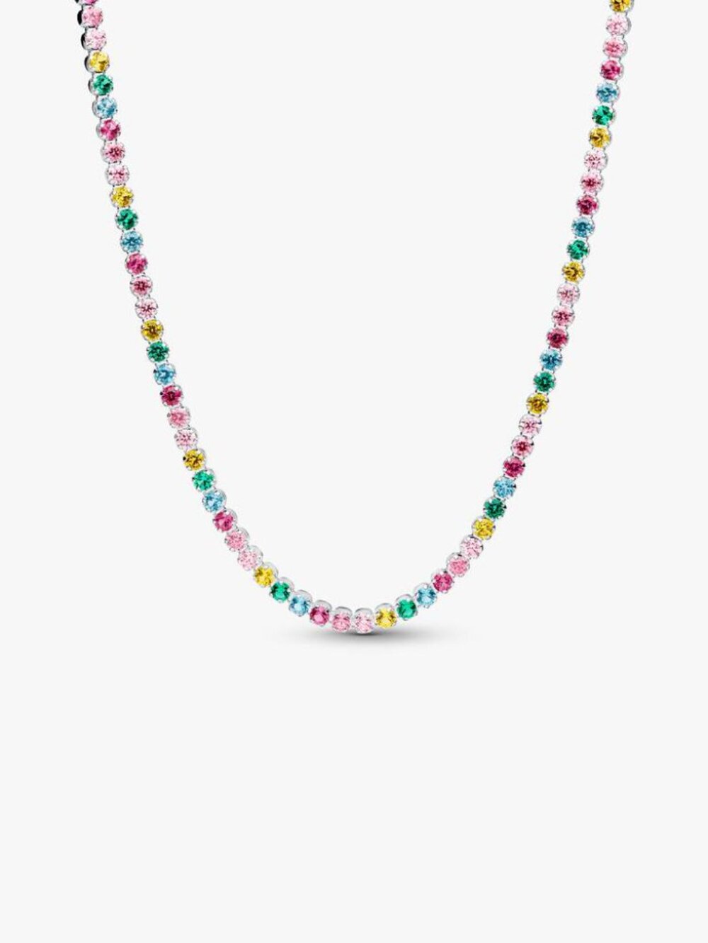 Pandora Rainbow Tennis Necklace